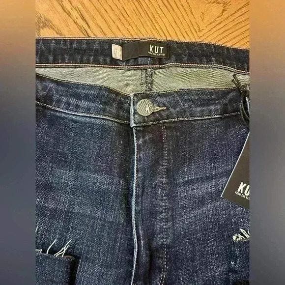 NWT Kut From The Kloth Jeans Reese Fab Ab Ankle Straight Leg High Rise raw hem - Picture 6 of 11